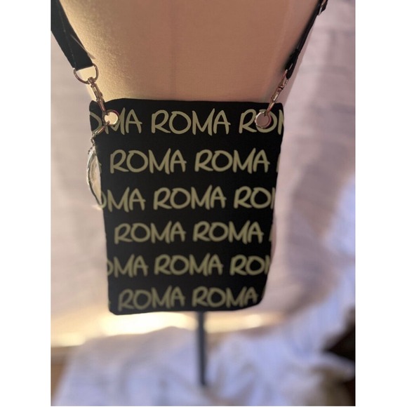 Robin Ruth Crossbody Bag Small Black Multicolor Rome Roma - Picture 2 of 5